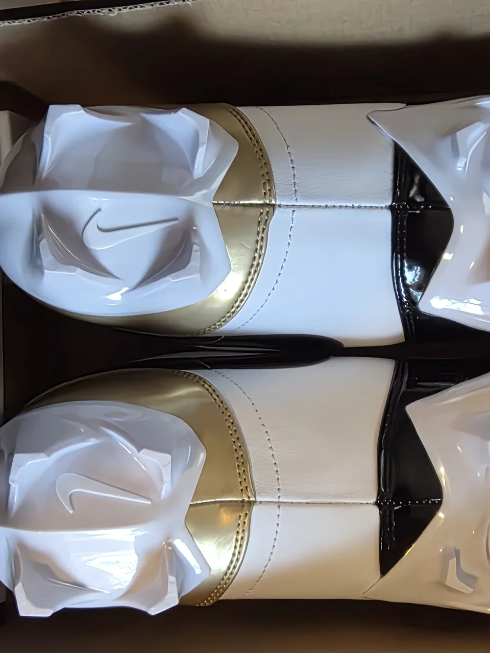 Air Jordan 1 Low TD Shoe Box (Black with Gold Accents)